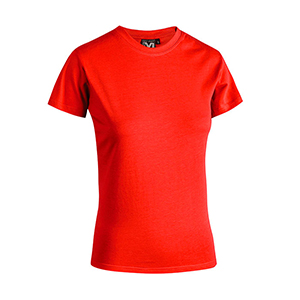 T-shirt personalizzabile da donna bianca in cotone 145gr Myday WOMAN E0423 - Rosso