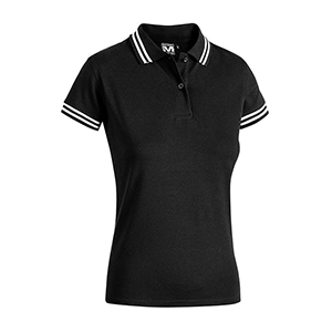 Polo da donna in cotone Sottozero SISSI E0425 - Nero