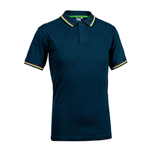 Polo da uomo in cotone Sottozero BROADWAY E0451 - Blu Navy