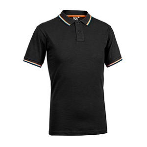 Polo da uomo in cotone Sottozero BROADWAY E0451 - Nero