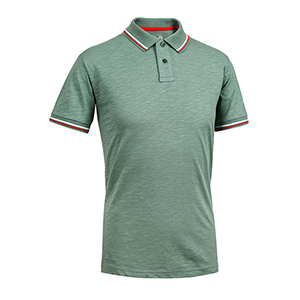 Polo da uomo in cotone Sottozero BROADWAY E0451 - Verde Scuro