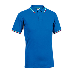 Polo da uomo in cotone Sottozero BROADWAY E0451 - Blu Royal