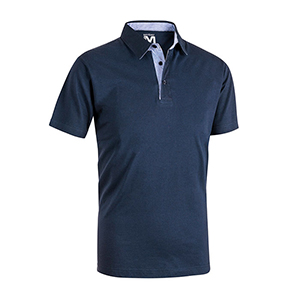 Polo da uomo in cotone Sottozero CARNABY E0453 - Blu Navy