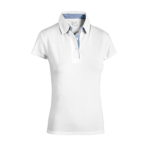 Polo da donna in cotone Sottozero TAORMINA E0470 - Bianco