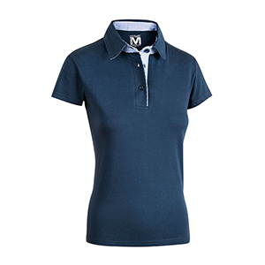 Polo da donna in cotone Sottozero TAORMINA E0470 - Blu Navy