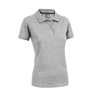 Polo da donna in cotone 145gr Myday ANGY JERSEY E0490 - Grigio Melange