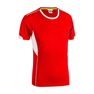 T-Shirt running Sottozero CROSS E0532 - Rosso - Bianco