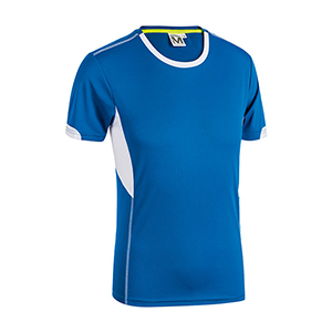 T-Shirt running Sottozero CROSS E0532 - Blu Royal - Bianco