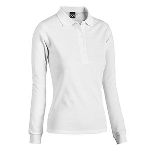 Polo da donna in cotone Sottozero STEFFI E0806 - Bianco