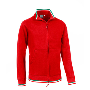 Felpa personalizzabile sport uomo Sottozero JAGGY SPORT E0907 - Rosso