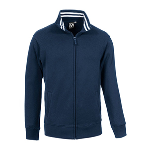 Felpa personalizzabile con zip in policotone 280gr Myday EAGLE E0921 - Blu Navy