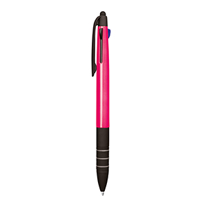 Penna 4 colori con touch screen TRIO FLU E18877 - Fuxia
