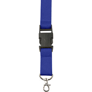 Lanyard personalizzato con chiusura di sicurezza BOBBI GV4161 - Blu Royal