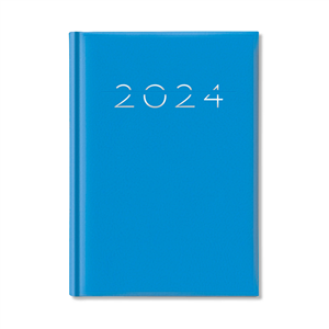 Agenda personalizzata giornaliera fogli quadrettati cm 17x24 S/D abbinati LUCERA H20820 - Azzurro