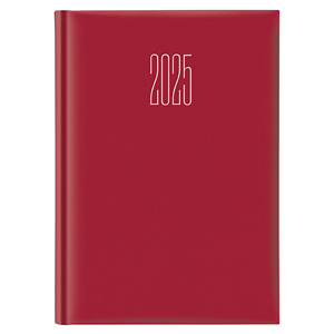 Agenda personalizzabile giornaliera cm 21x29,7 S/D separati LUCERA H65120 - Rosso