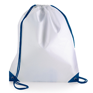 Sacca personalizzata in poliestere Legby S'Bags ISI-WY M16553 - Bianco - Blu Navy