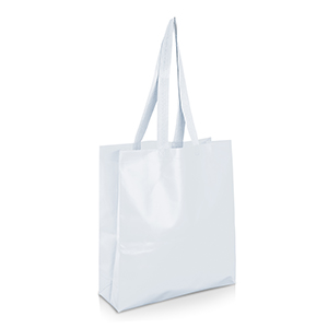 Shopper personalizzata in tnt laminato cm 36x40x8 Legby S'Bags YUME M18053 - Bianco