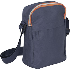 Tracolla personalizzata MONTREAL M25158 - Blu Navy - Arancio