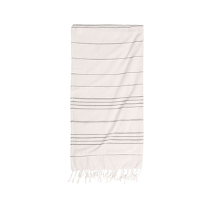 Telo fouta in cotone organico e poliestere cm 180x90 PRIK MKT1183 - Grigio