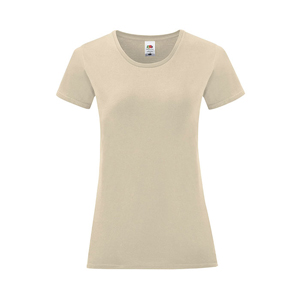 T shirt personalizzabile donna in cotone 150 gr Fruit of the Loom ICONIC MKT1325 - Naturale