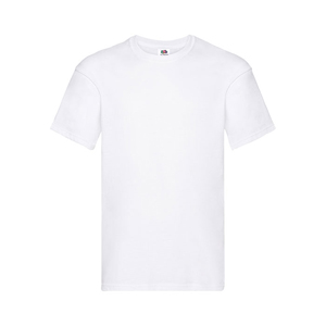 T-Shirt pubblicitaria uomo bianca in cotone 140gr Fruit of the Loom ORIGINAL T MKT1332 - Bianco