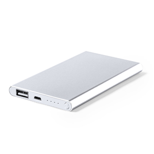 Power bank 2200mAh in alluminio BLAUS MKT1361 - Platino