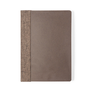 Quaderno ecologico personalizzato con copertina in buccia di caffe in formato A5 LANDO MKT1414 - Marrone