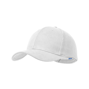 Cappellino baseball personalizzato in cotone 6 pannelli KLARKE MKT1533 - Bianco