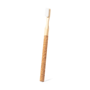 Spazzolino da denti in bamboo e sughero PIGLET MKT1640 - Naturale