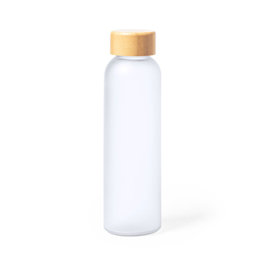 Bottiglia in vetro per sublimazione con tappo in legno 500 ml KAORY MKT1774 - Neutro