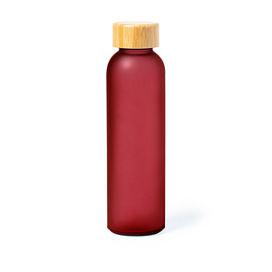 Bottiglia in vetro con tappo in legno 500 ml ESKAY MKT1811 - Rosso