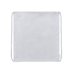 Sacca zaino personalizzata in cotone organico MAZIU MKT1836 - Bianco