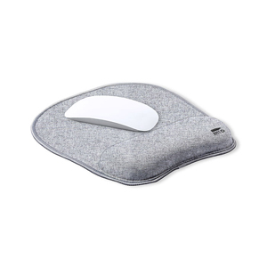 Tappetino mouse personalizzabile in rpet con poggia polso FREILA MKT1871 - Neutro