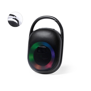 Cassa Bluetooth personalizzata con luce multicolore WALEN MKT1998 - Nero