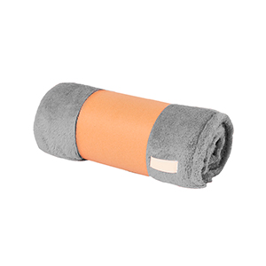 Plaid personalizzato in morbido coral fleece 260 gr/m2 160x130 cm DURMOK MKT20159 - Grigio