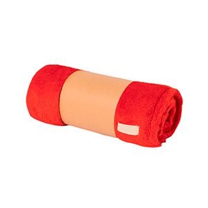 Plaid personalizzato in morbido coral fleece 260 gr/m2 160x130 cm DURMOK MKT20159 - Rosso