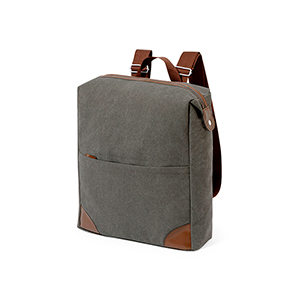 Zaino da viaggio vintage in tela con comparto porta pc GRANT MKT20199 - Grigio