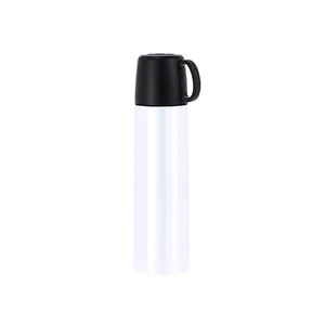 Thermos personalizzato da 500 ml con tazza inclusa TIBBER MKT20203 - Bianco