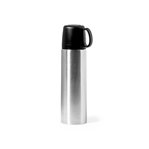 Thermos personalizzato da 500 ml con tazza inclusa TIBBER MKT20203 - Platino