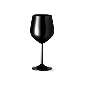 Bicchiere da vino in alluminio personalizzato da 540 ml ARLENE MKT20210 - Nero