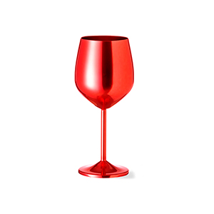 Bicchiere da vino in alluminio personalizzato da 540 ml ARLENE MKT20210 - Rosso