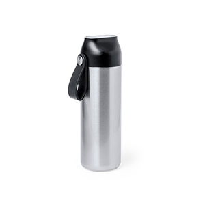 Thermos personalizzato da 630 ml con termometro touch TROY MKT20213 - Platino