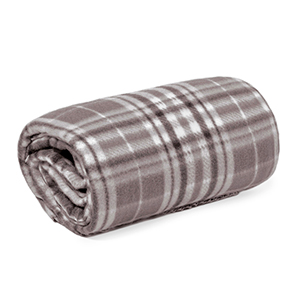 Plaid personalizzato in rpet 200 gr/m2 cm 150x120 cm con custodia  BARZAGLI MKT20334 - Grigio