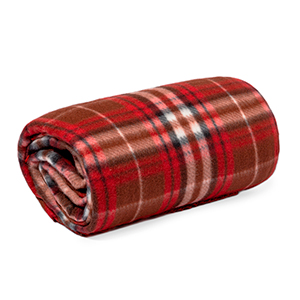 Plaid personalizzato in rpet 200 gr/m2 cm 150x120 cm con custodia  BARZAGLI MKT20334 - Rosso