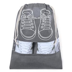 Porta scarpe da viaggio personalizzato in tnt CYDE MKT20362 - Grigio