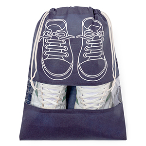 Porta scarpe da viaggio personalizzato in tnt CYDE MKT20362 - Blu Navy