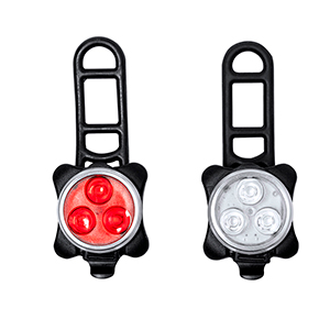 Set di 2 luci di sicurezza per bici REMKO MKT20438 - Nero