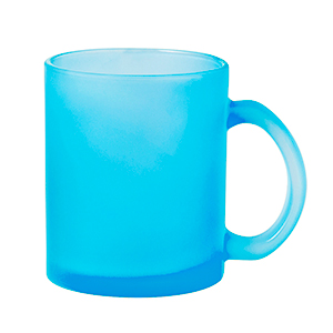 Tazza in vetro trattato per sublimazione da 350 ml CERVAN MKT20516 - Azzurro