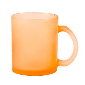 Tazza in vetro trattato per sublimazione da 350 ml CERVAN MKT20516 - Arancio