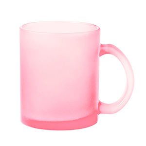 Tazza in vetro trattato per sublimazione da 350 ml CERVAN MKT20516 - Rosa